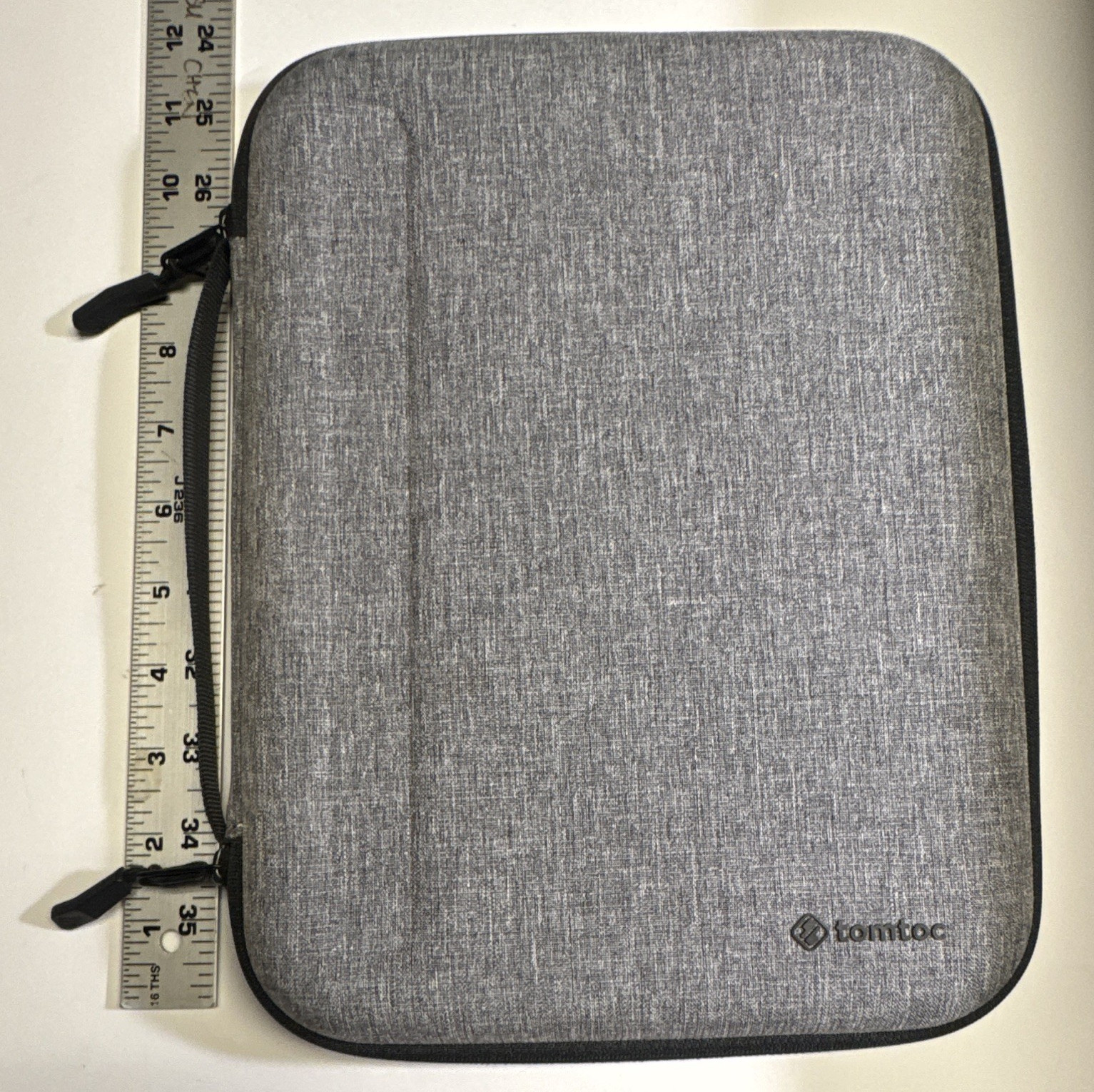 tomtoc Tablet Sleeve/Pouch Case Organizer Pouch Gray Zipper Closure