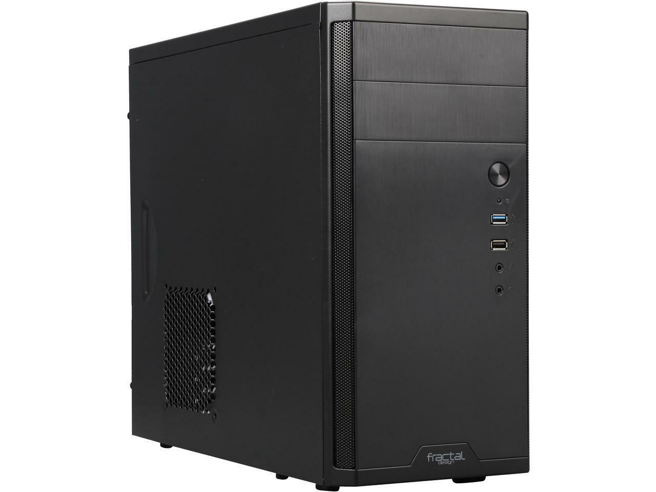 Fractal Design Core 1100, Black, Micro ATX, Mini Tower, Computer Case