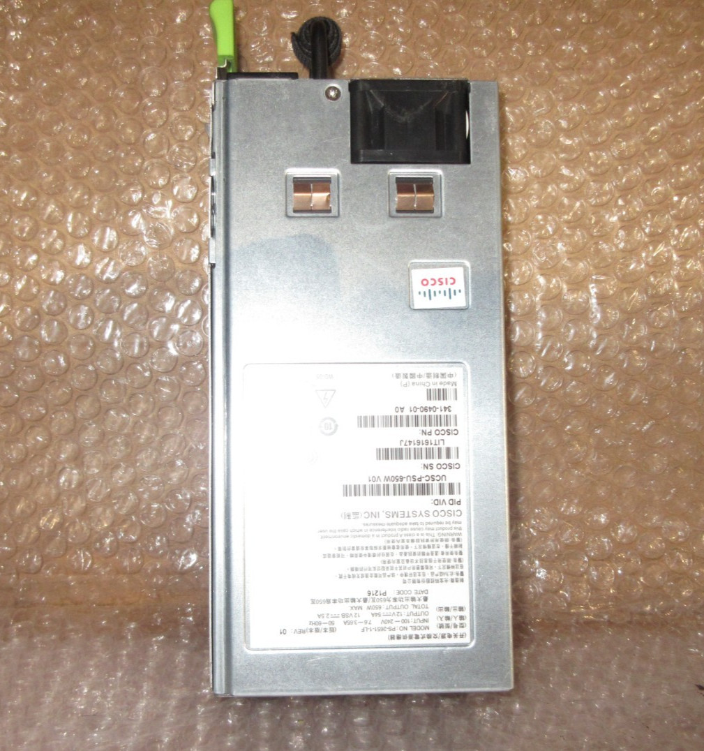CISCO UCSC-PSU-650W MODEL PS-2651-1-LF 650W POWER SUPPLY