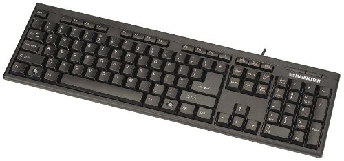 Manhattan Products 175708 Enhanced Keyboard USB 1.1 Black