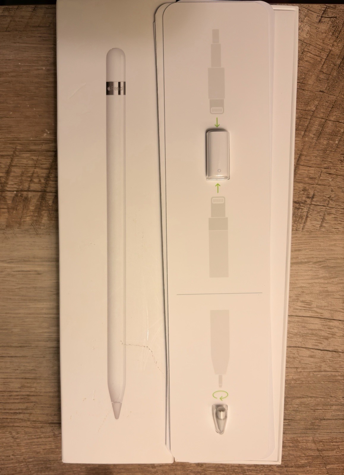Apple Pencil 1st Generation OEM Tip + Lightning Adapter NEW + OEM Box NO PENCIL