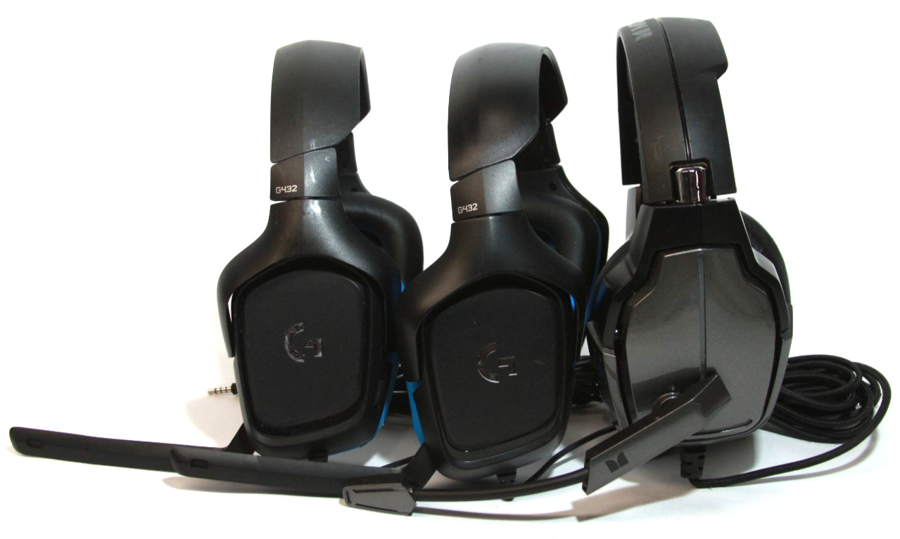3 Gaming Headset Lot Logitech G432, Monster - Mics & Speakers Work Parts READ