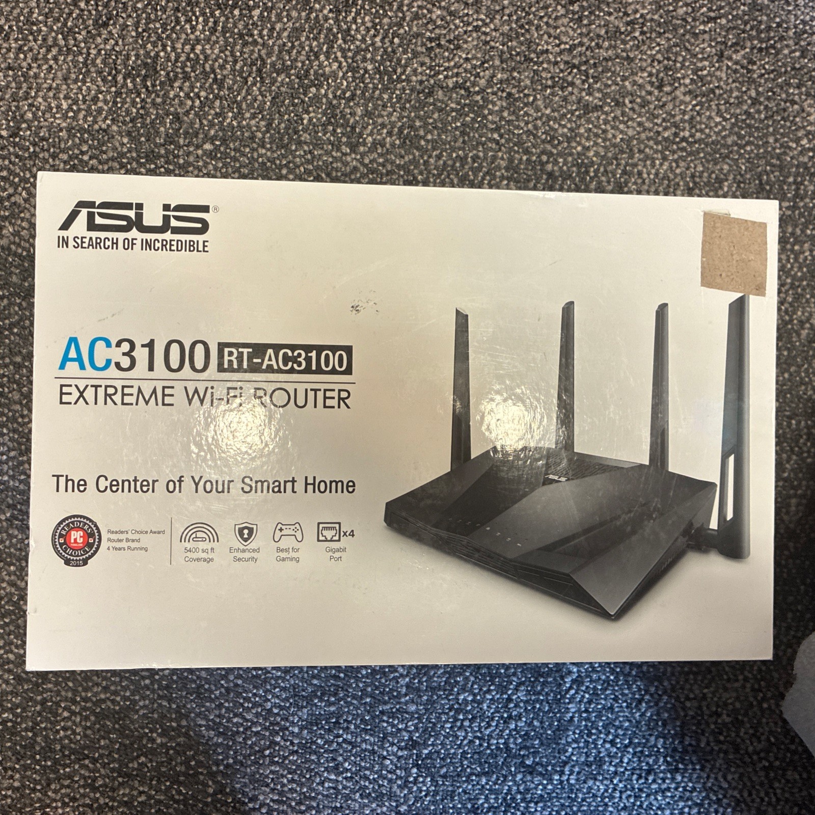 ASUS Router AC3100 Wi-Fi Dual Band Gigabit Router RT-AC3100 New OB