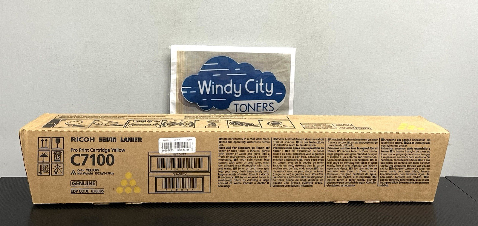 Genuine Ricoh Savin Lanier 828385 Yellow Toner 45K page for C7100/C7110 OEM New