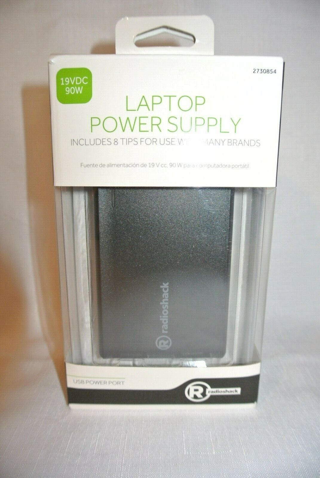RadioShack 2730854 90W Slim Laptop Power Supply with USB -Factory Sealed-