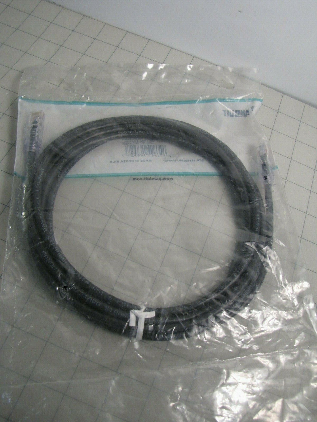 Panduit UTPSP10BLY 10ft Category 6 Black UTP Patch Cord 24AWG Stranded NEW