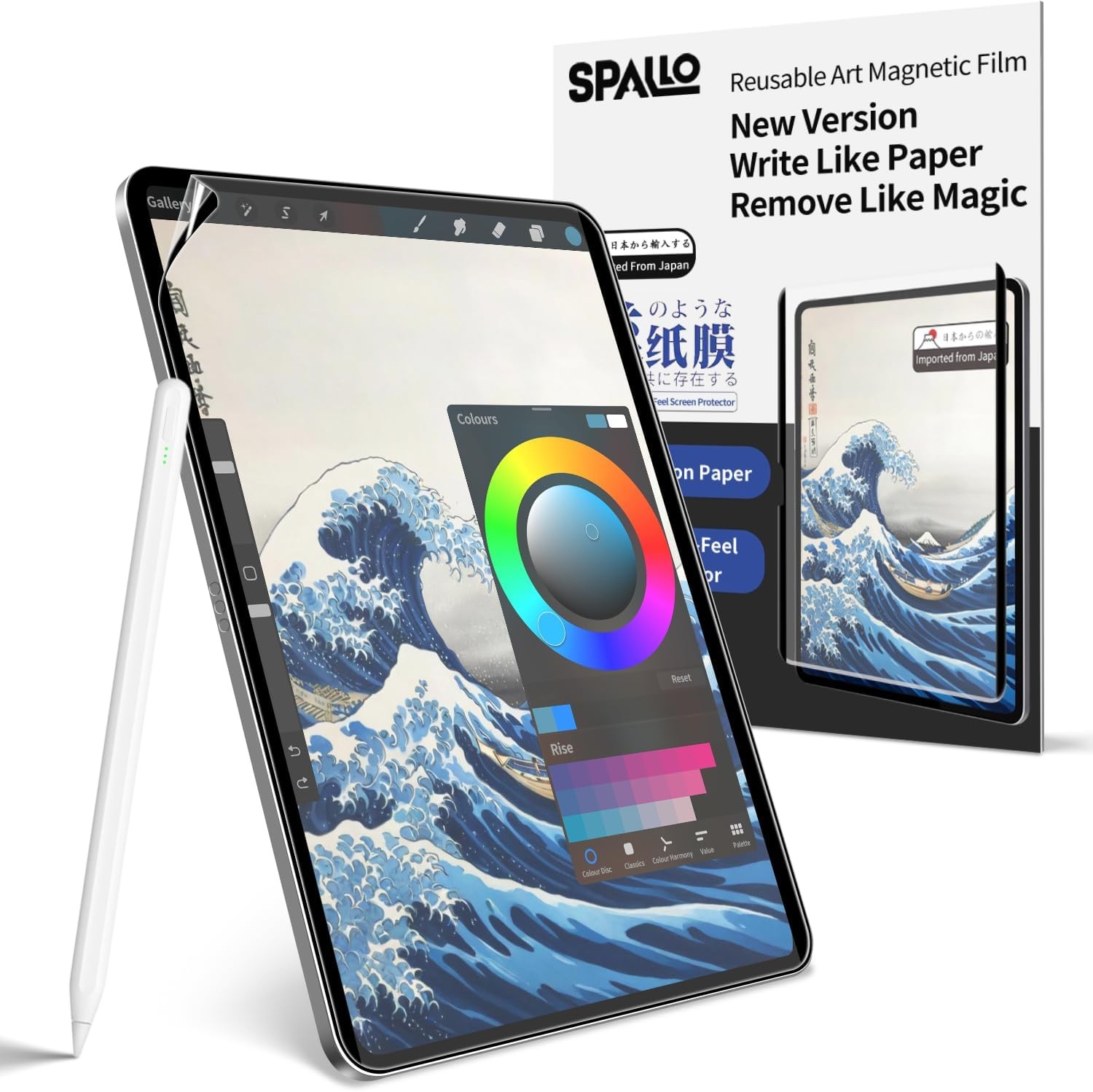 Magnetic Paper Screen Protector for iPad 10.2 inch, Matte Finish Anti-Glare Film