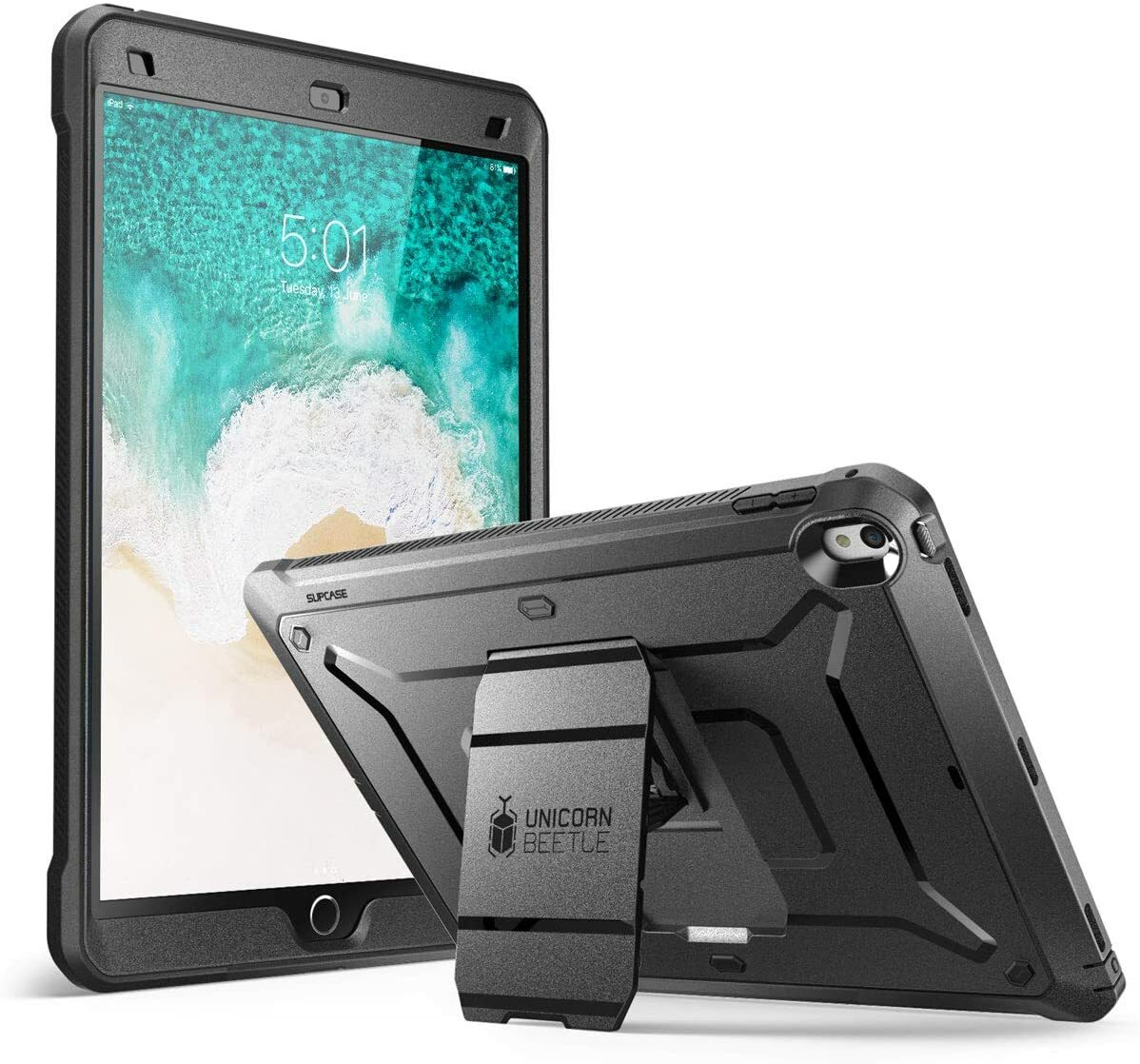 SUPCASE Stand Case for Apple iPad Pro 12.9" 2017, Precise Cutouts Rugged Cover