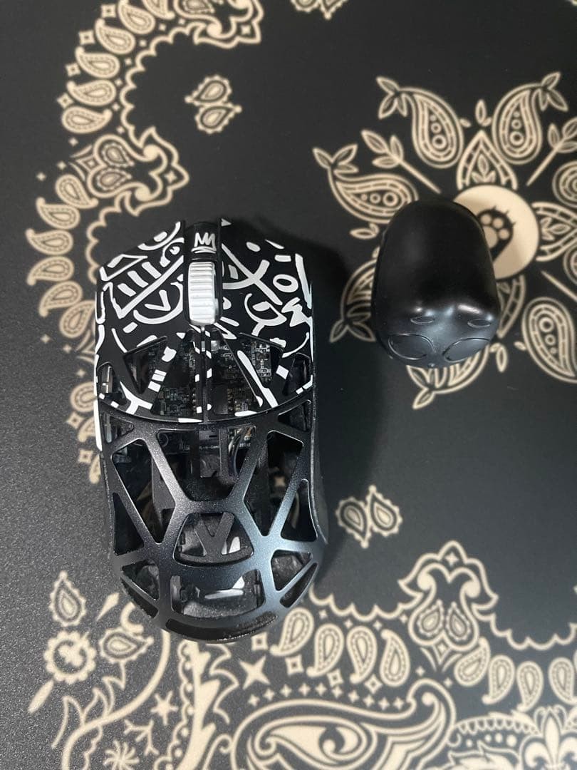 WLmouse Beast X Gaming Mouse Magnesium Alloy Skeleton Design Used Tested