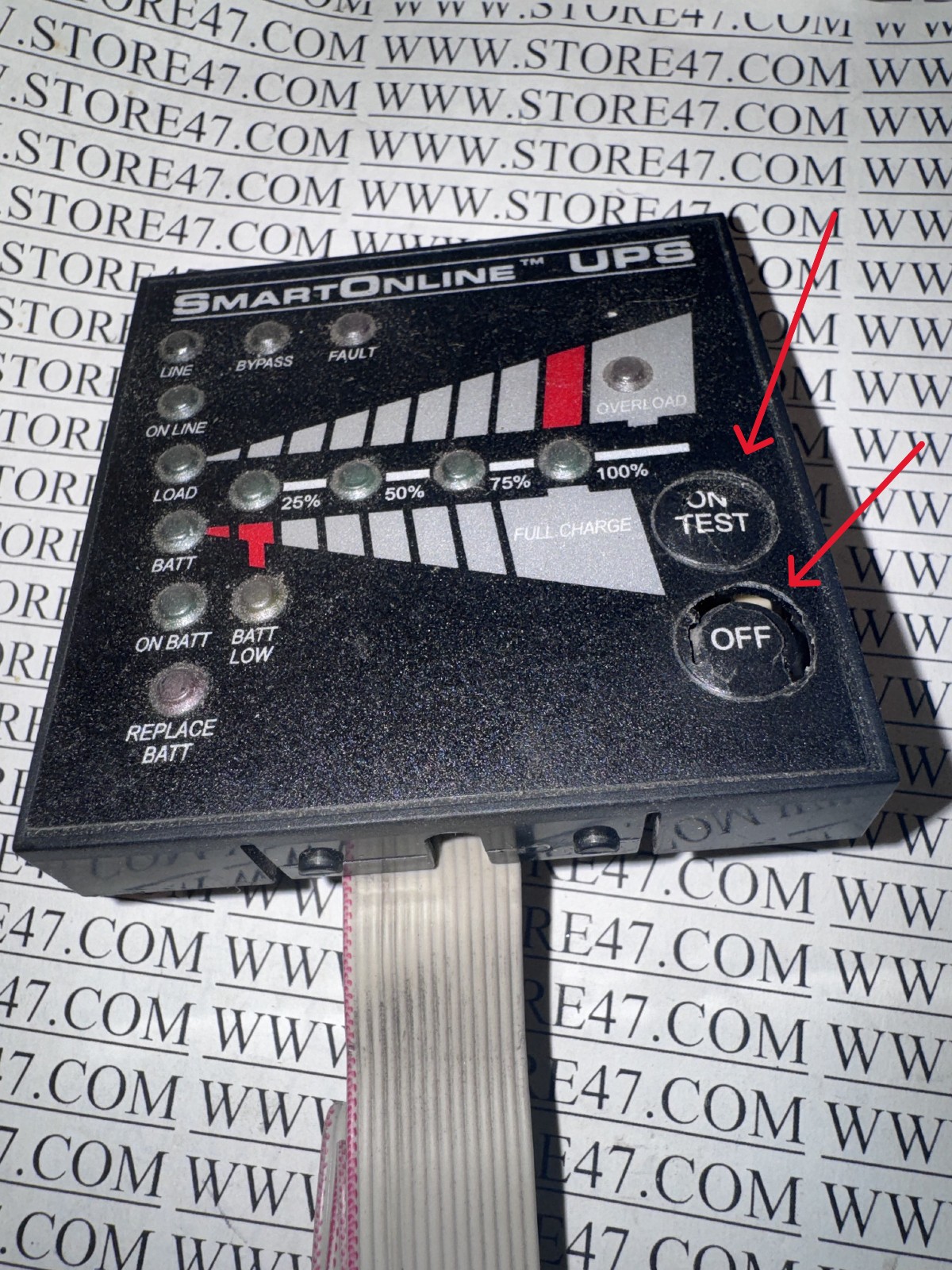 TRIPPLITE Rack Mount UPS SU2200RTXL2U Front control panel