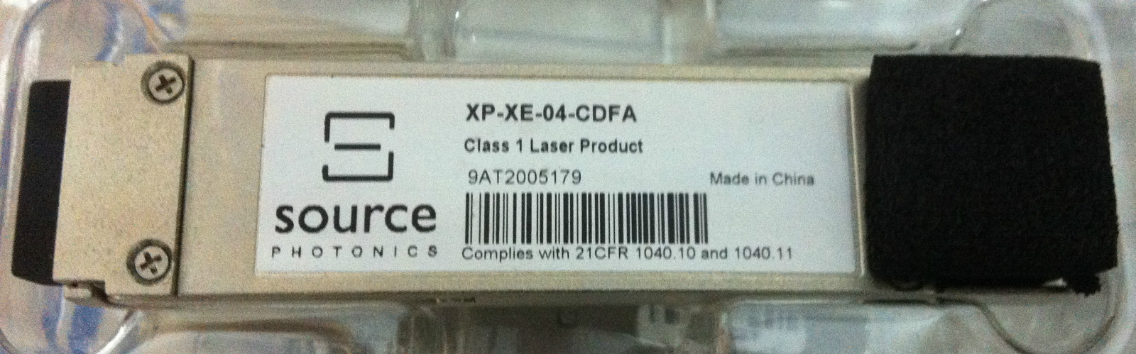 2x Source Photonics XP-XE-04-CDFA 10GBASE-ER XFP 1550nm 40km Transceivers