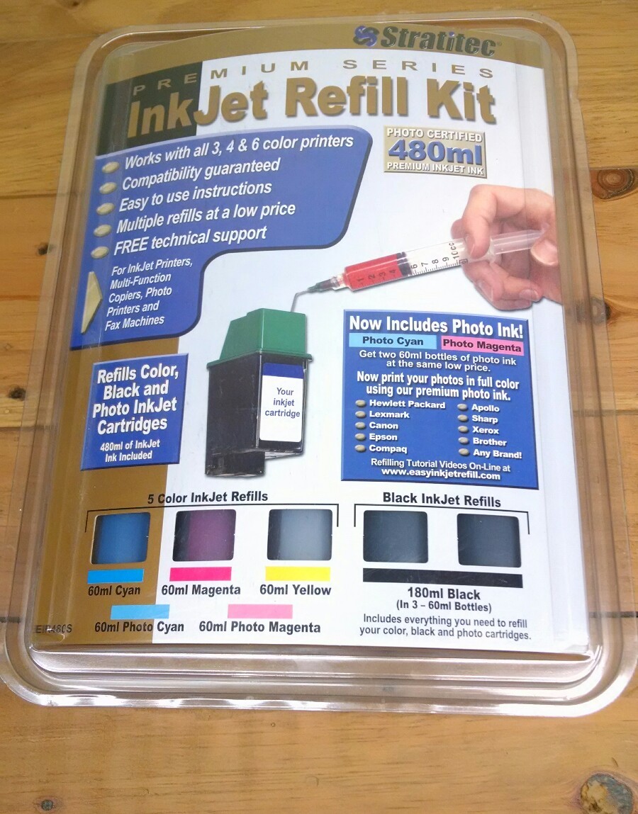 Stratitec Ink Jet Refill Kit Premium Series HP Canon Epson Compaq Lexmark Other