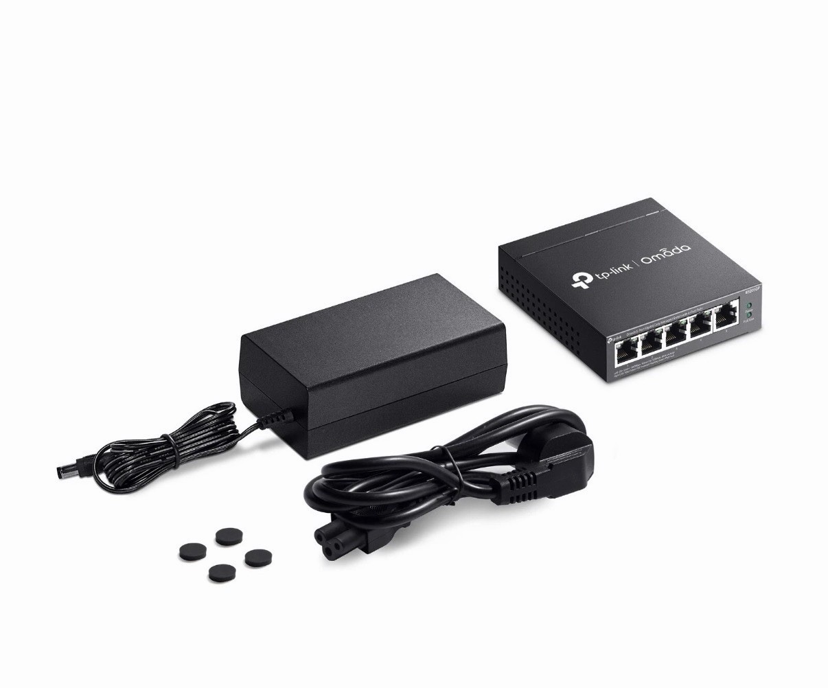 TP-Link ES205GP | Omada 5-Port Gigabit Easy Managed Switch | 4 PoE+ Port