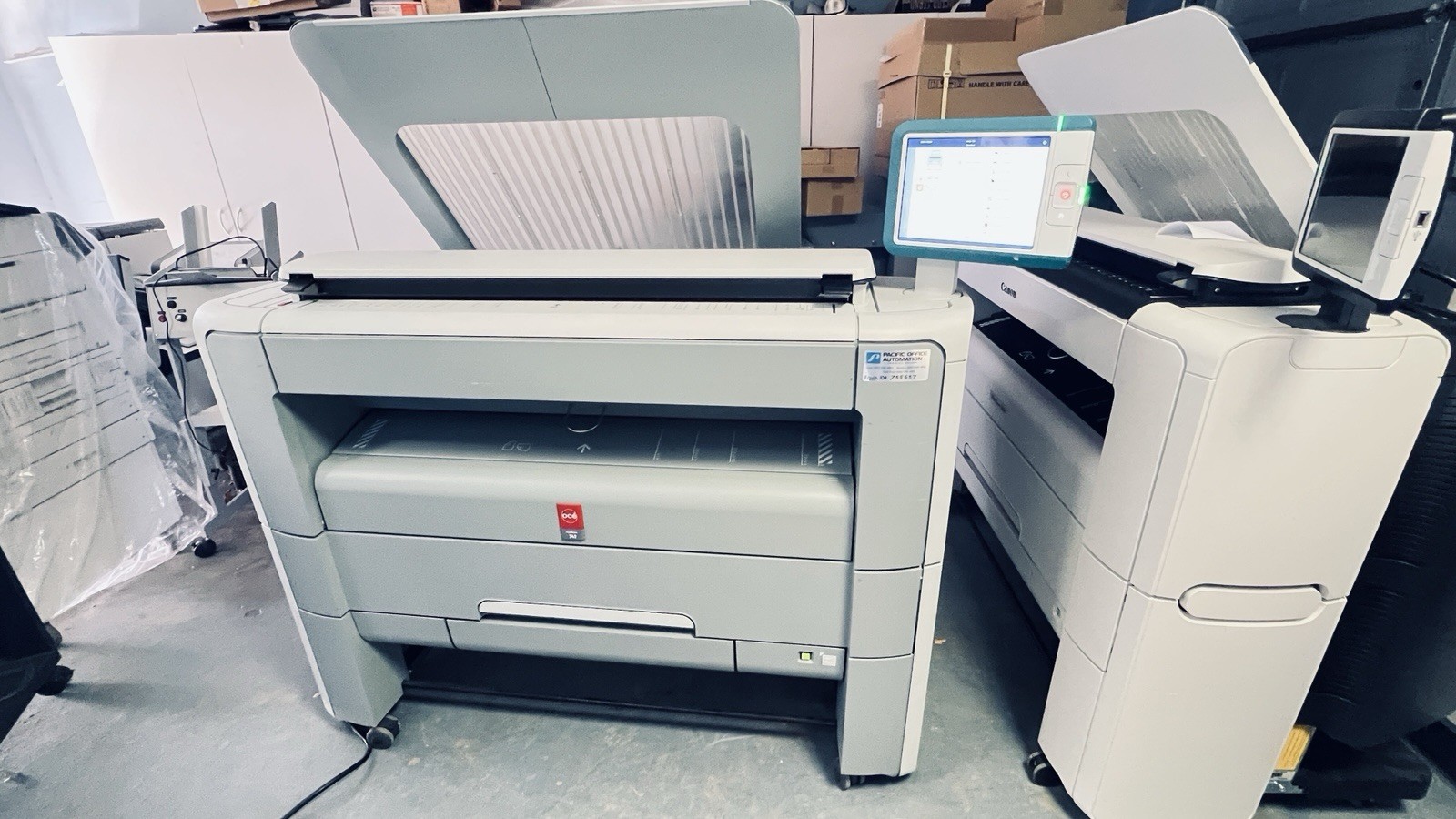 Oce PlotWave 345 model engineering printer MFP. Low meter