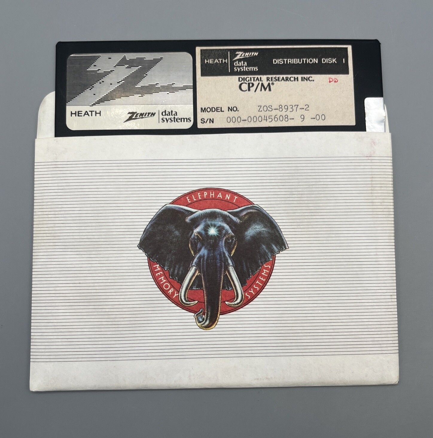 Heath Zenith Distribution Disk CP/M 5.25" Disk, ZOS-8937-2 Vintage