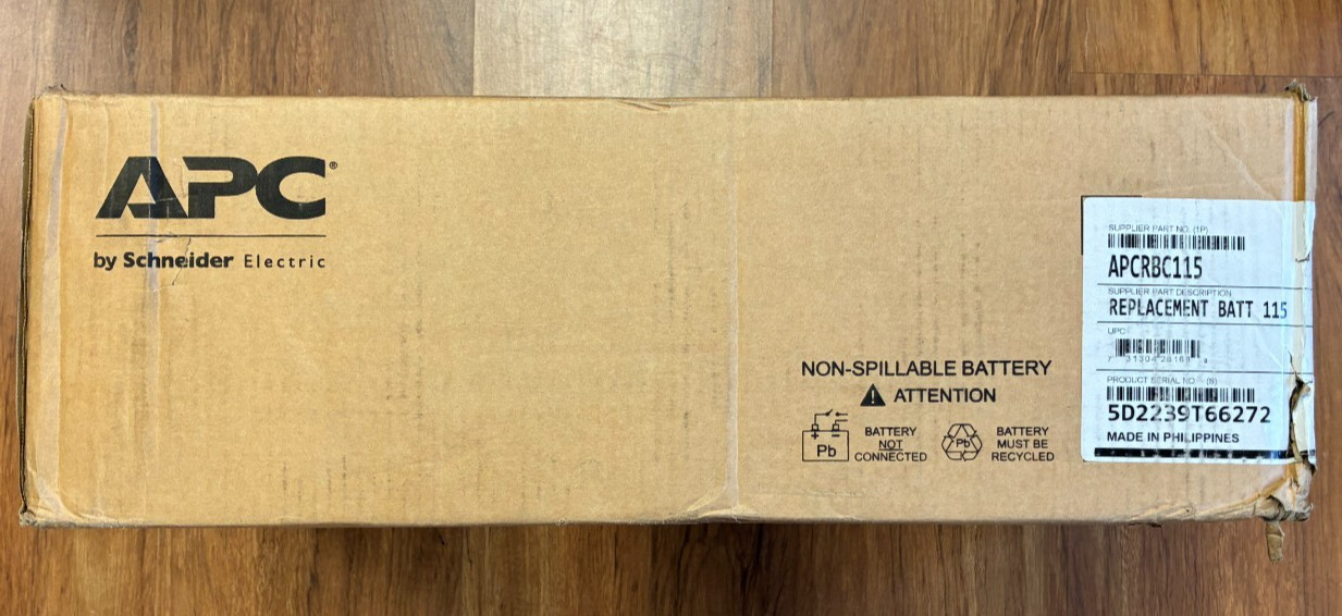 New Sealed Genuine OEM APC APCRBC115 RBC115 Battery Cartridge 115