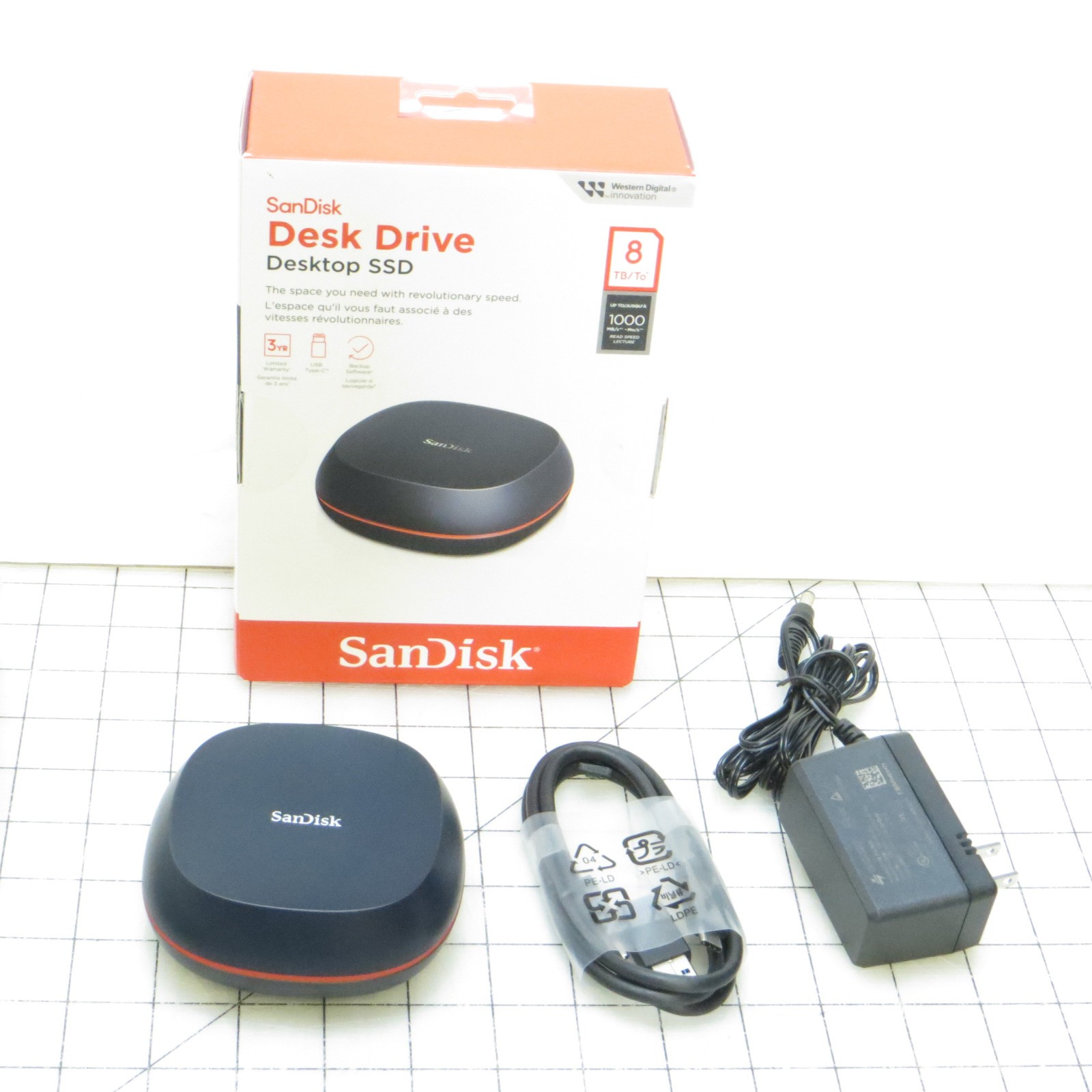SanDisk Desk Drive 8TB Desktop External SSD