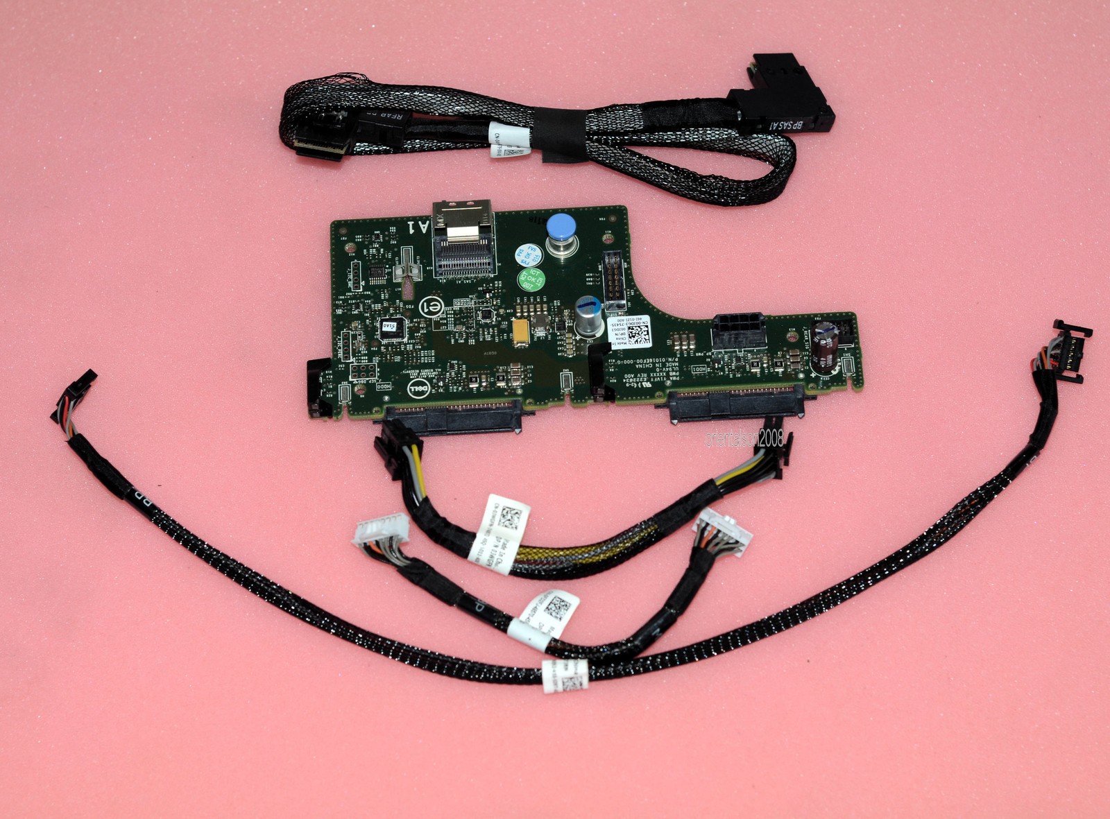 2.5" Drive Backplane Kit 0JDG3, Cables For Dell PowerEdge R720xd Rear Flex Bay