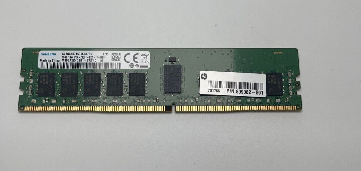 Samsung (1X16GB) 16GB 1Rx4 PC4-2400T-RC1-11-MC0 Registered ECC Memory