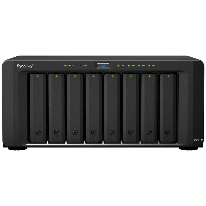 Synology DiskStation DS1813+ 8-Bay NAS Empty Device No HDD Diskless 4x LAN