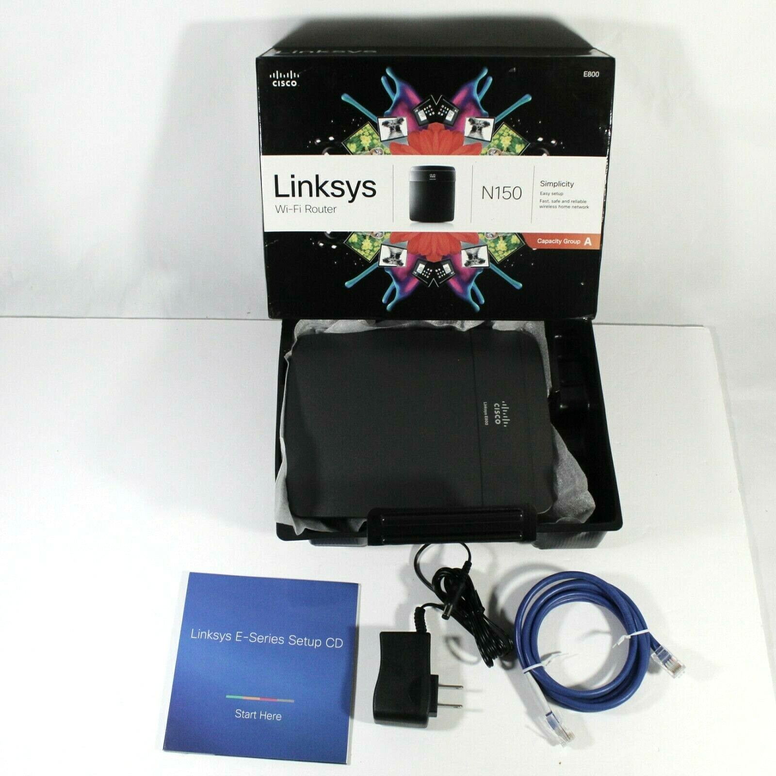 Linksys Router E800 N150 Wi-Fi Wireless Cisco