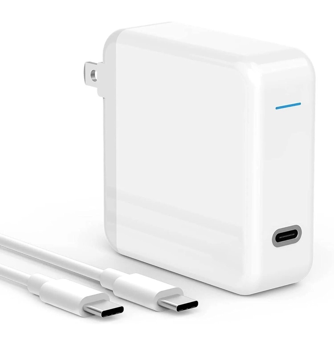 New SZpower 61W USB-C Wall Charger for MacBook, iPad, Android, PC (White)