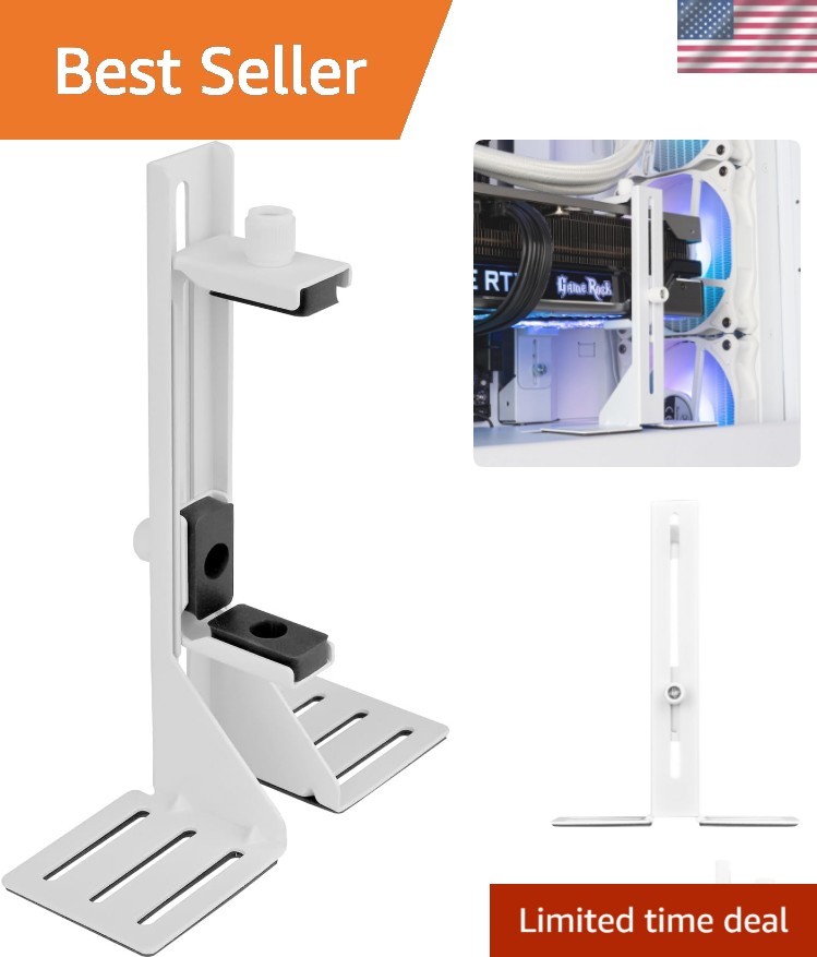Technology GB01 Adjustable Graphics Card Support Holder - White, SST-GB01W