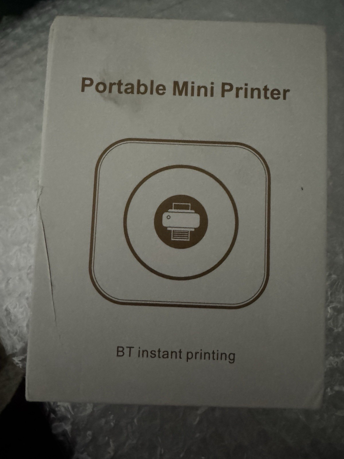 Portable Mini Mobile Printer Bluetooth Inkless Thermal Black & White