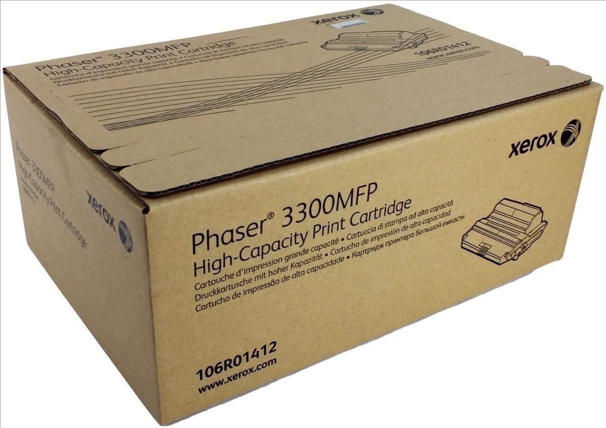 Xerox 106R01412 High-Capacity Black Toner for Phaser 3300MFP (New, Selaed)