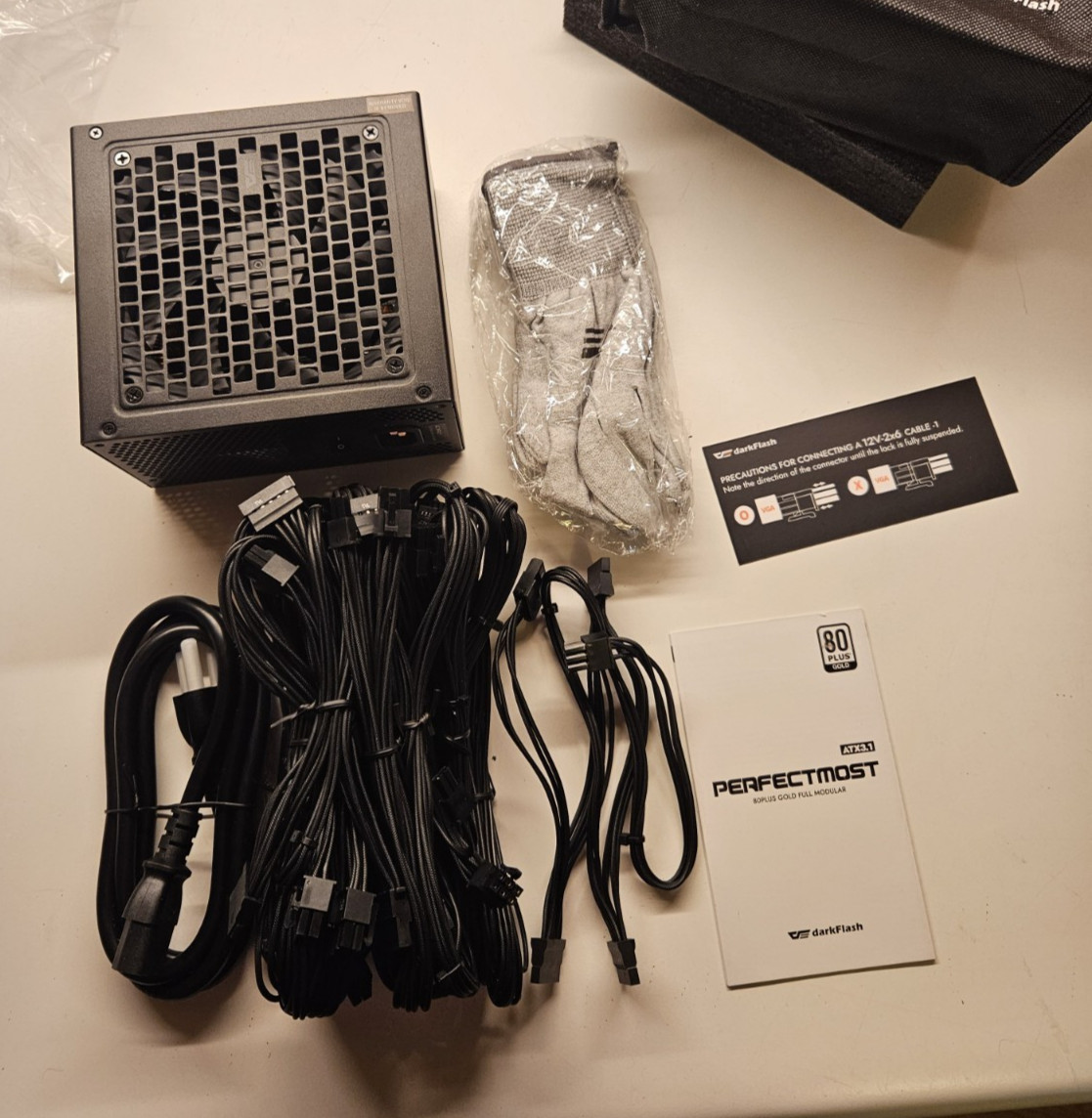 darkFlash PMT1250 Fully Modular Power Supply ATX 3.1& PCIe 5.1 Ready, 12VHPWR...