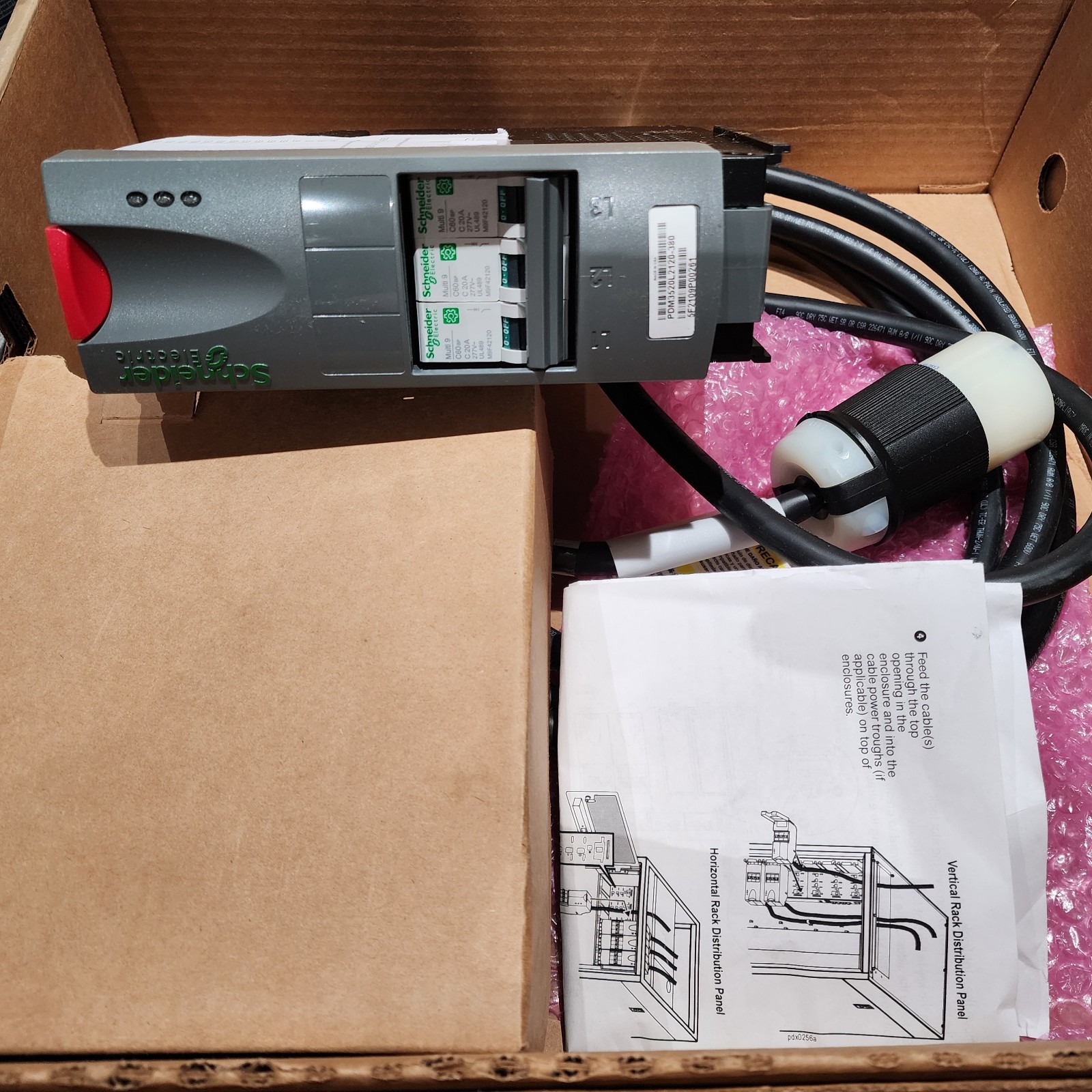 APC PDM3520L2120-380 IT Power Distribution Module 3 Pole 5 Wire 20A L21-20 380cm