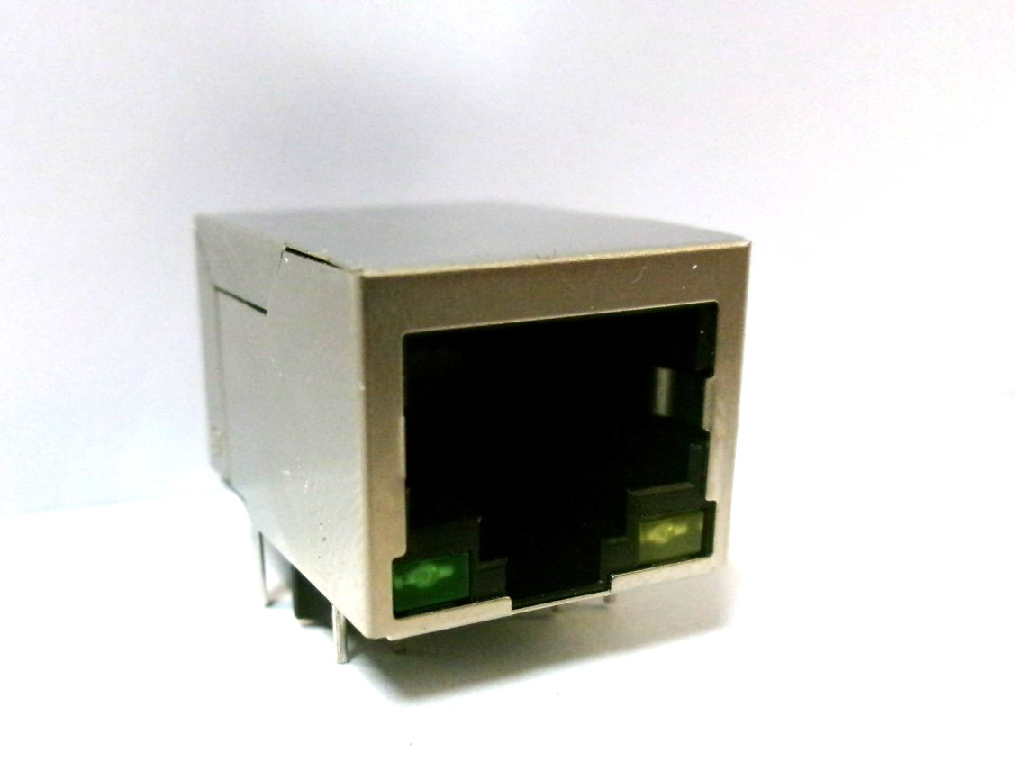 Pack of 18 RJ45 Socket Modular PCB Jack Network Connector LED Right Angle