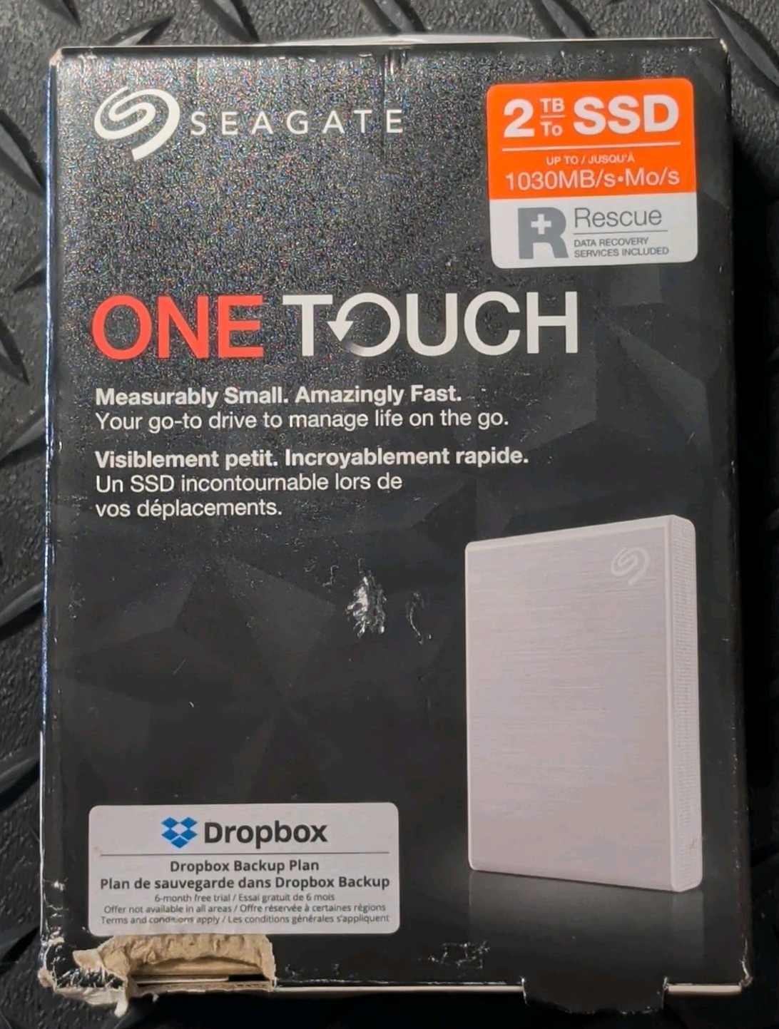 Seagate One Touch 2TB External SSD - Silver (STKG2000401) 