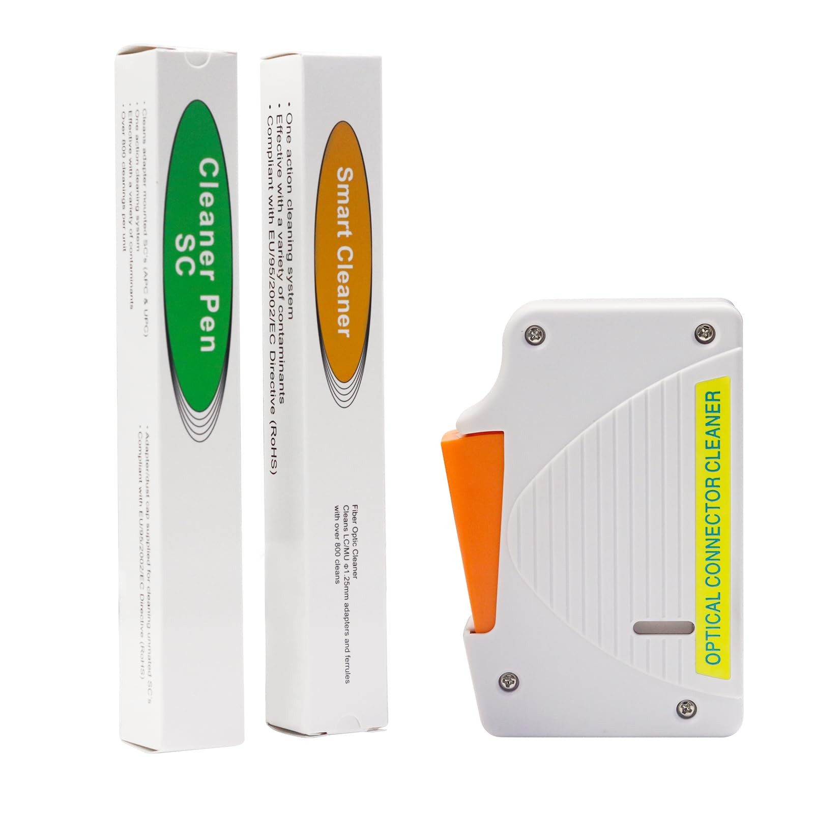 fyboptwu Fiber Cleaner Pen & Box for LC/SC/FC/ST