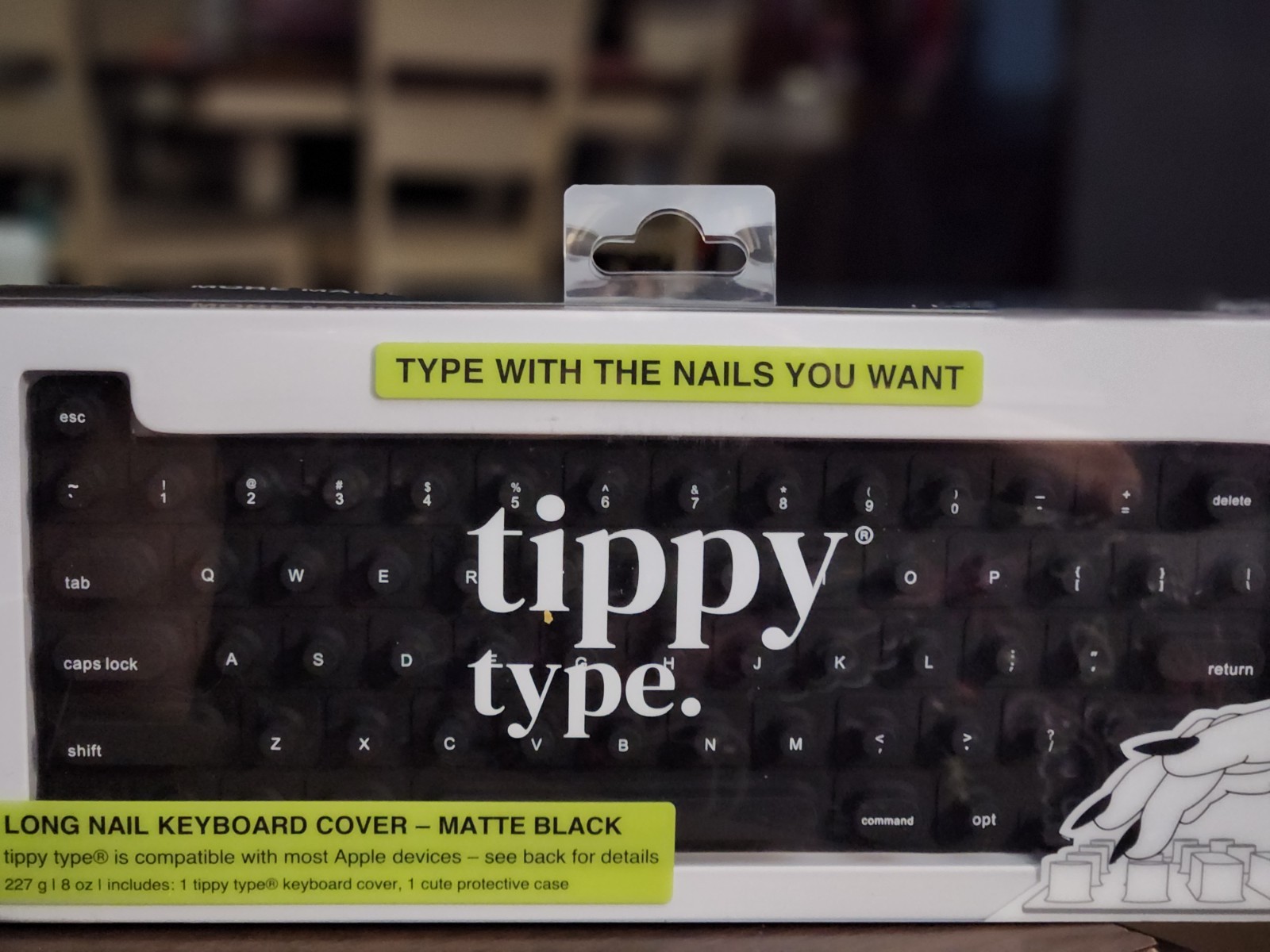 tippy type Keyboard Cover Compatible with Mac - Matte Black: Silicone...