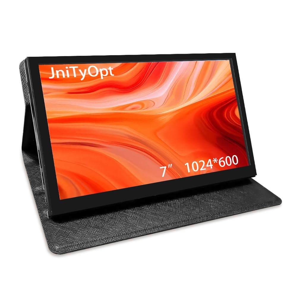 JniTyOpt Mini Monitor 7 Inch Display Capacitive Touchscreen HDMI LCD 1024 * 600