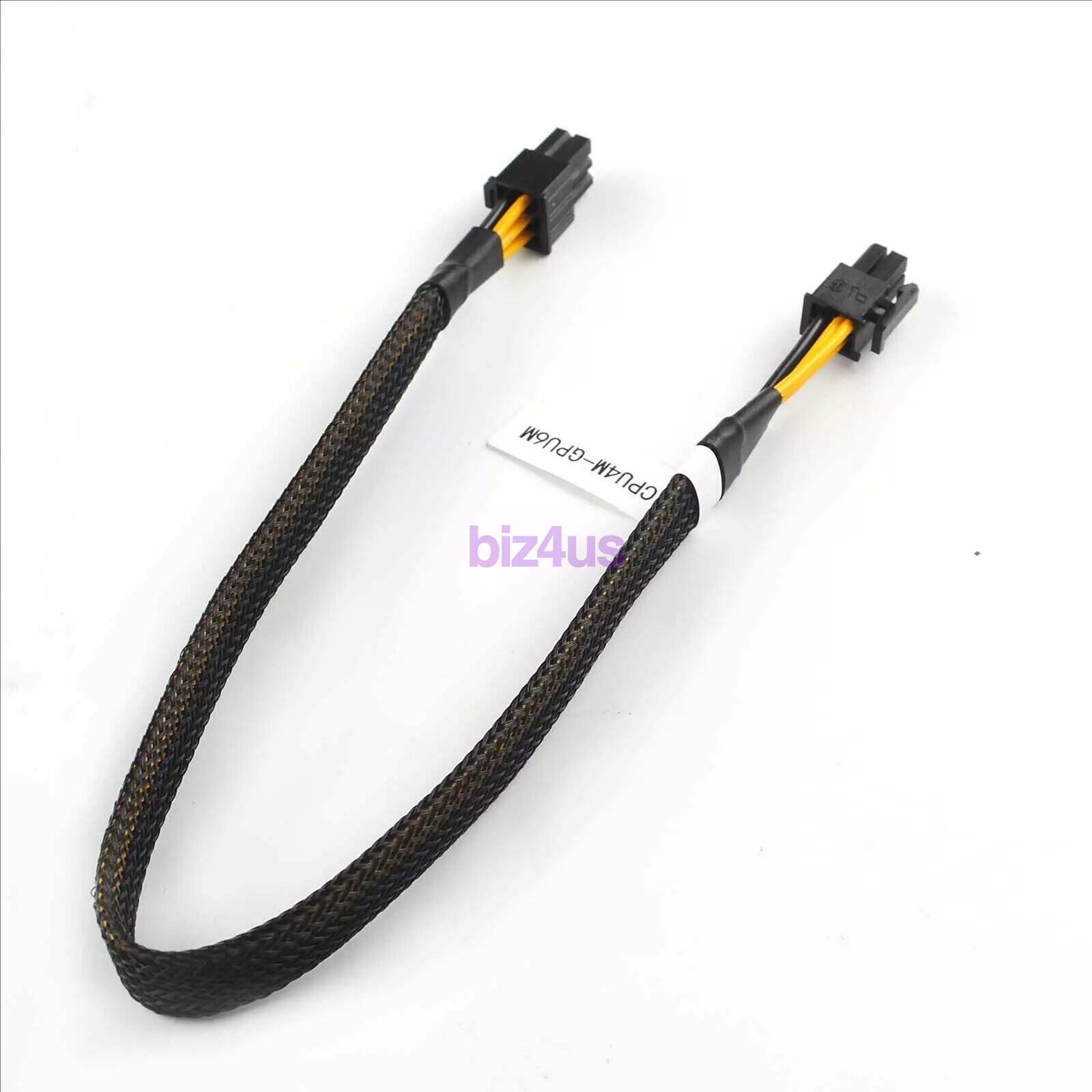 Motherboard 4pin CPU male to 6pin Male PCI-E GPU Video Card Power Cable 35cm