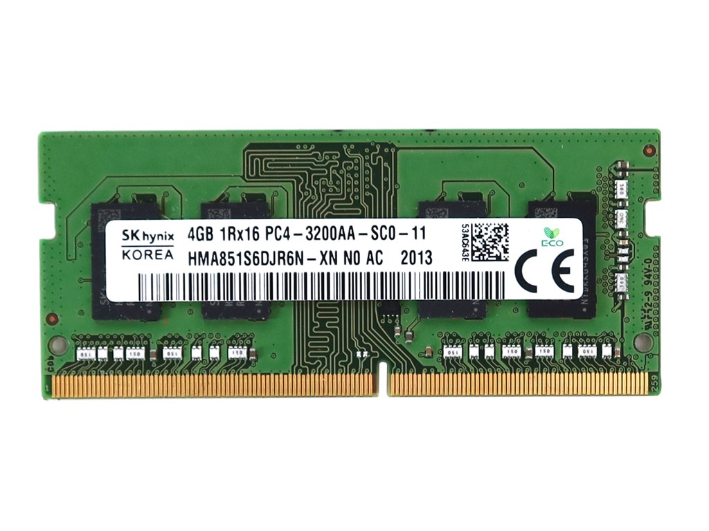 HYNIX 4GB DDR4 SODIMM PC4-25600 3200MHZ 260-PIN MEMORY MODULE HMA851S6DJR6N-XN