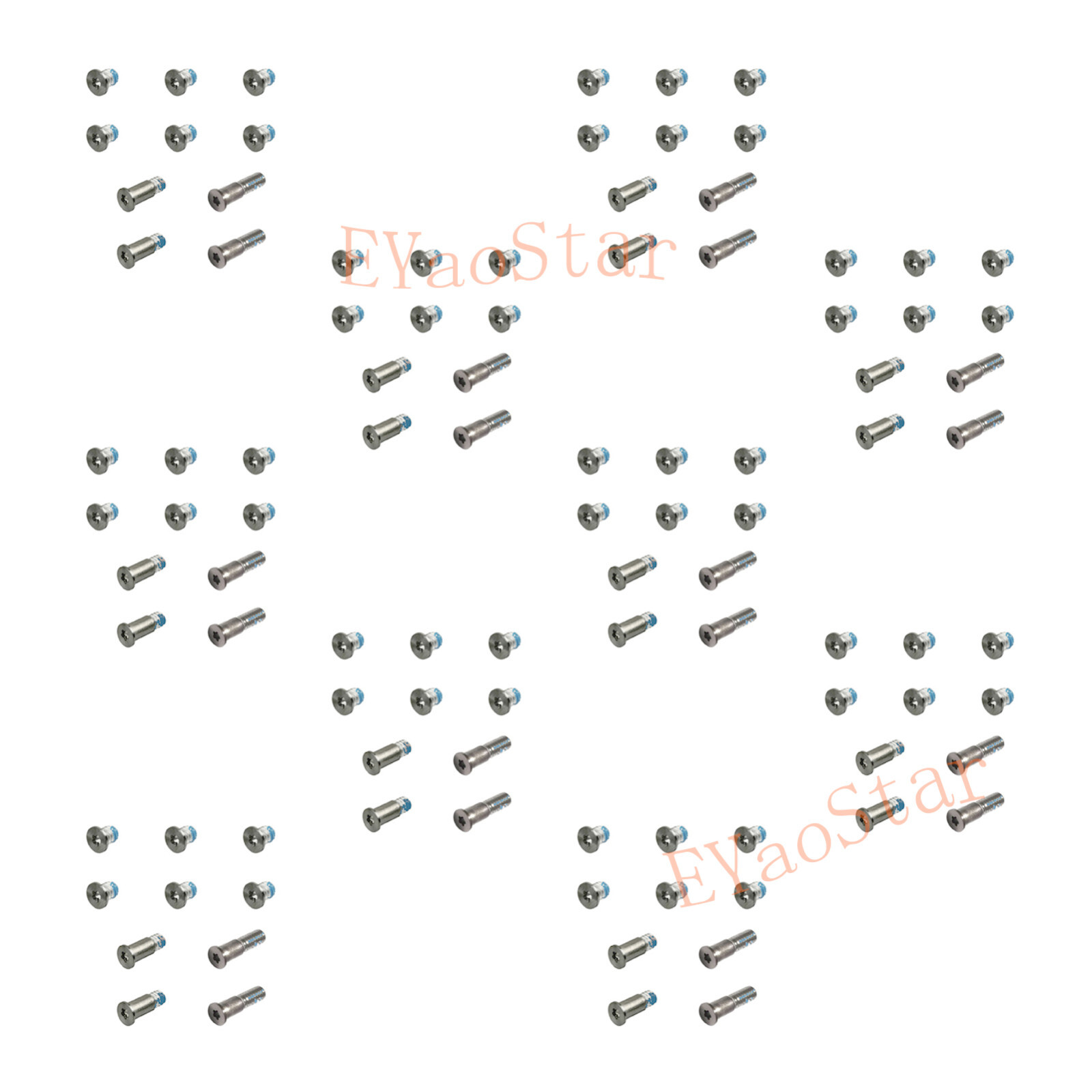 Silver 10 Sets Bottom Case Screws Pentalobe P5 MacBook Air 13" A1932 A2179 A2337