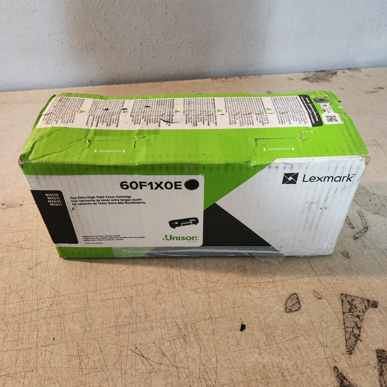 Lexmark 60F1X0E Extra High Yield Black Cartridge Genuine New OEM Sealed Box