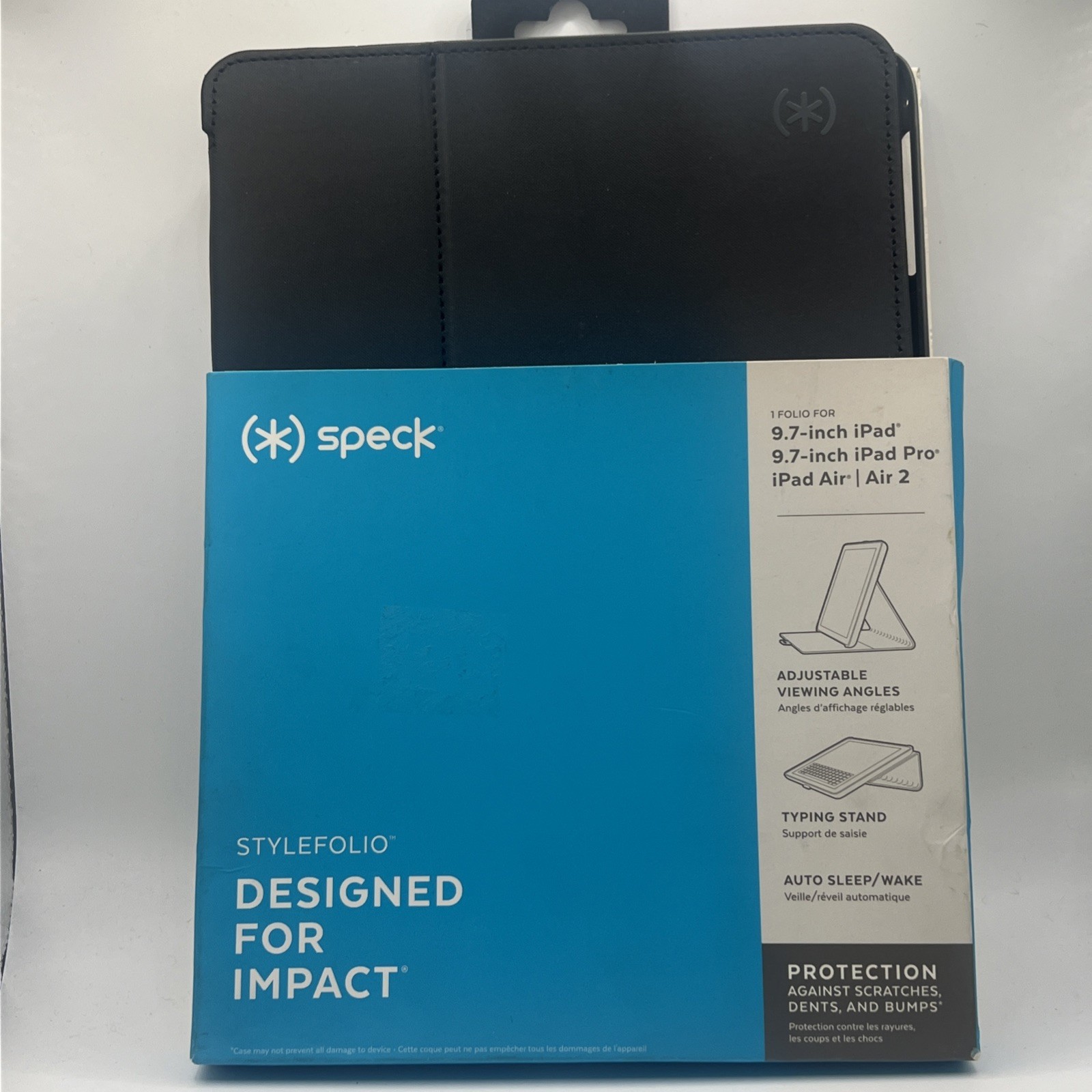 Speck Drop Resistant iPad Case, For 9.7" iPad, Pro, Air, Air 2 Color Black New