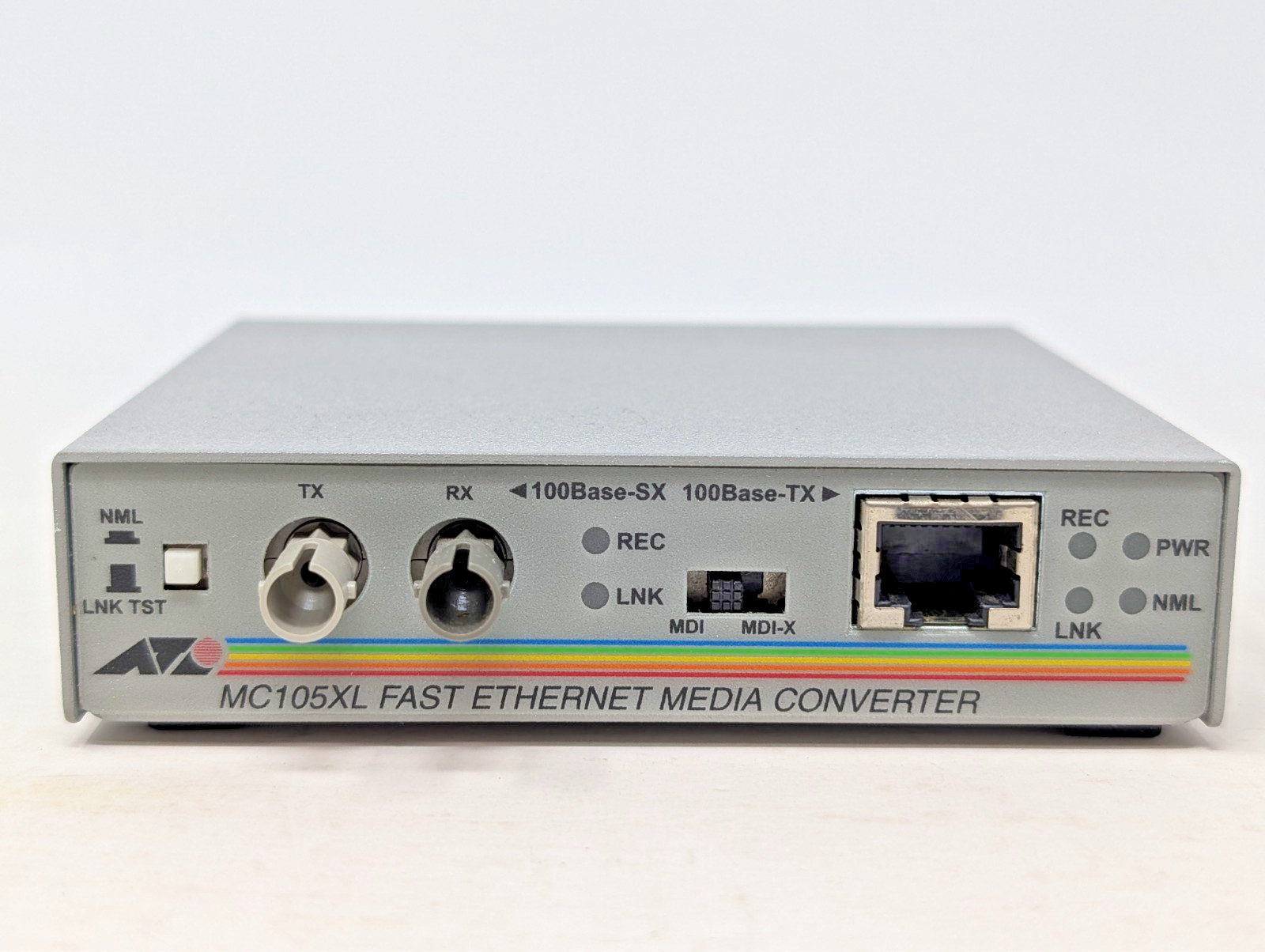Allied Telesyn AT-MC105XL Fast Ethernet Media Converter 100Base-TX to 100Base-SX
