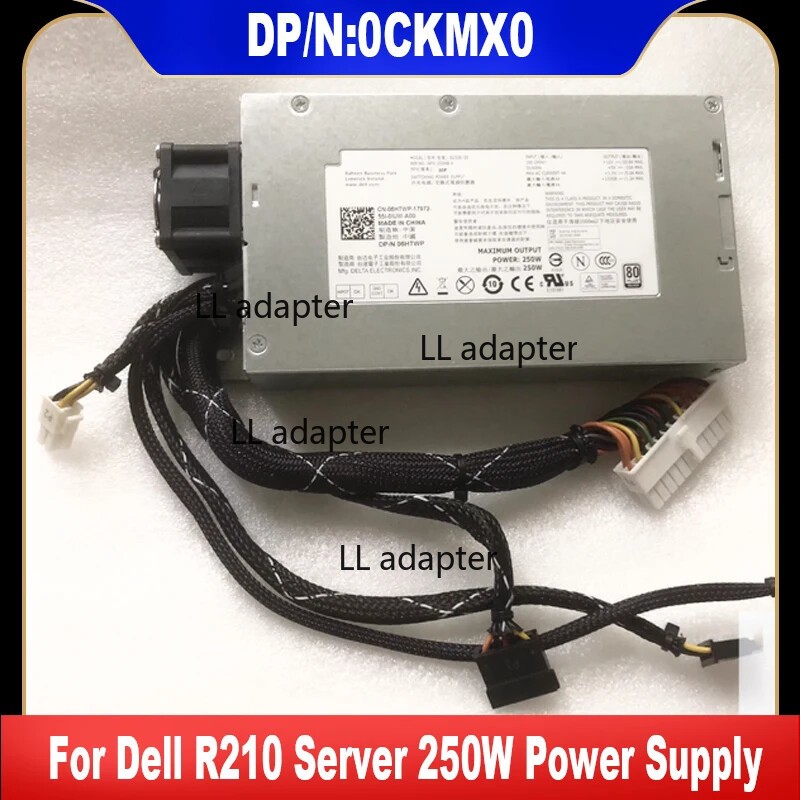 06HTWP 0CKMX0 For Dell R210 Server 250W Power Supply N250E-S0 L250E-S0 NPS-250NB