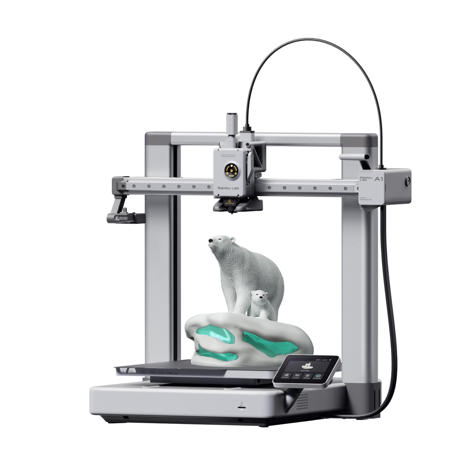 Bambu Lab A1 3D Printer, ReadytoUse FDM 3D Printer for Beginners and Kids