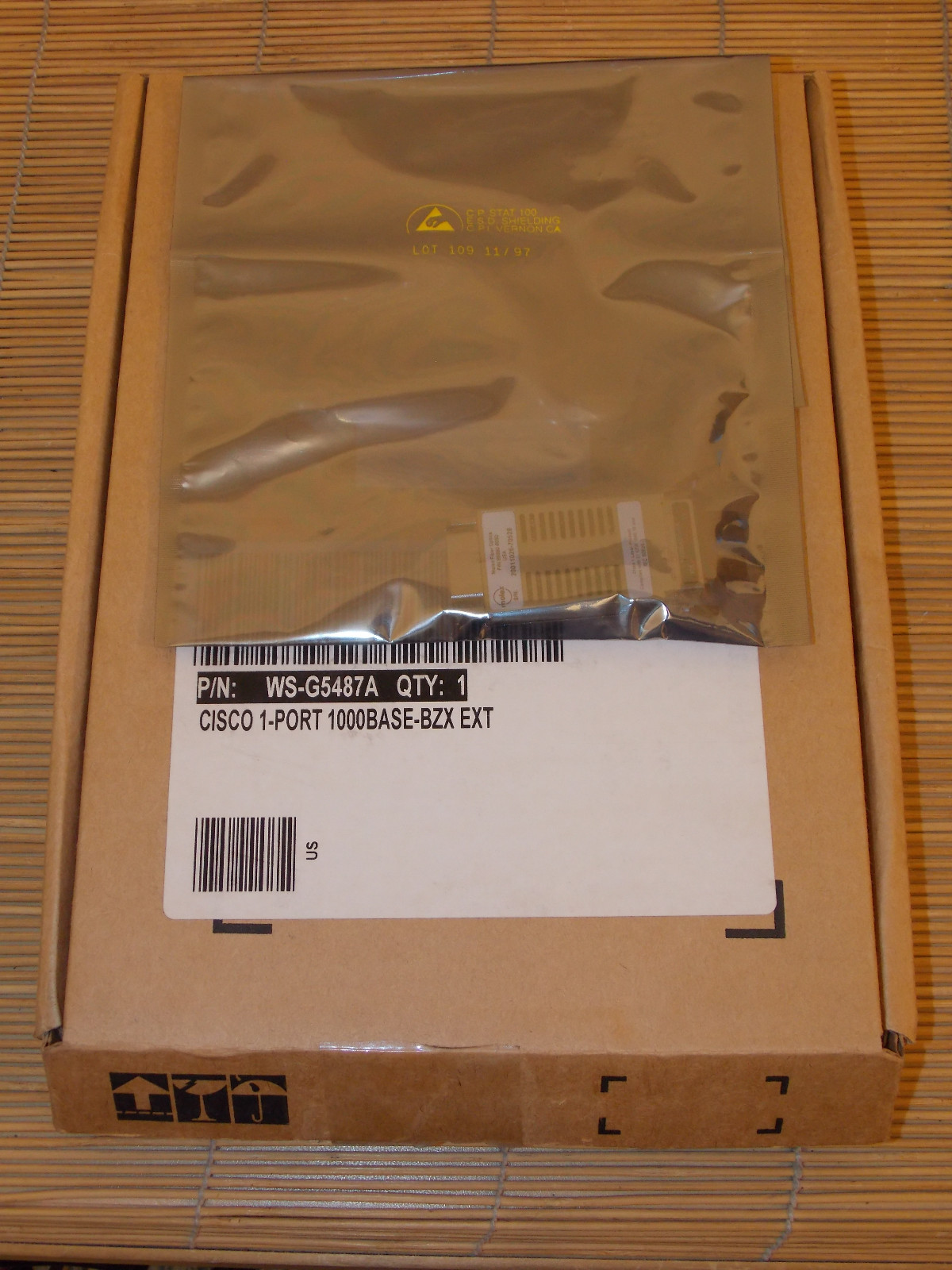 NEW Molex WS-G5487A GBIC 1000Base-BZX EXT 1550nm 80km NEW OPEN BOX