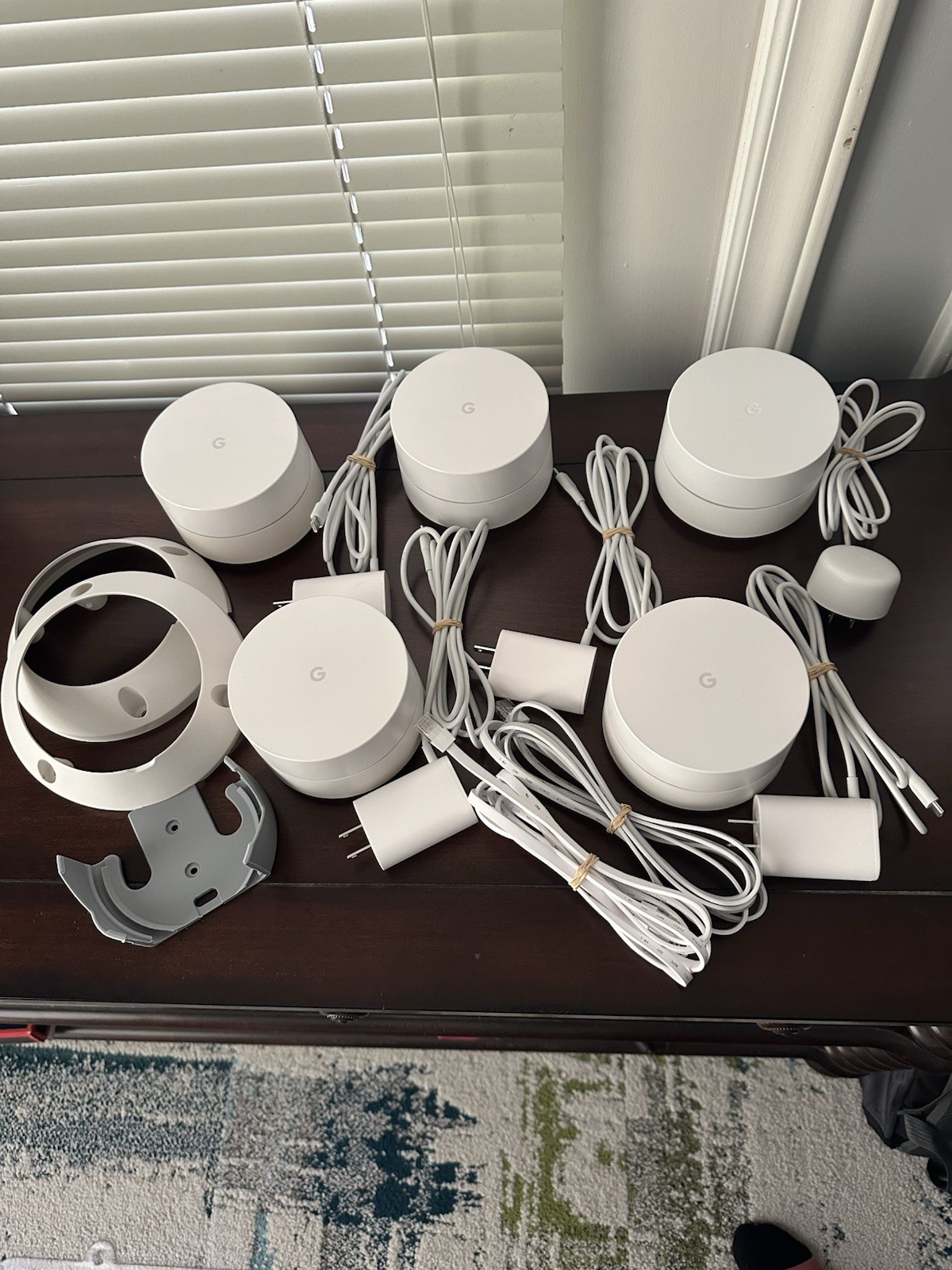 Google WiFi AC1200 Dual Band Mesh Wifi Router White - 5 Pack