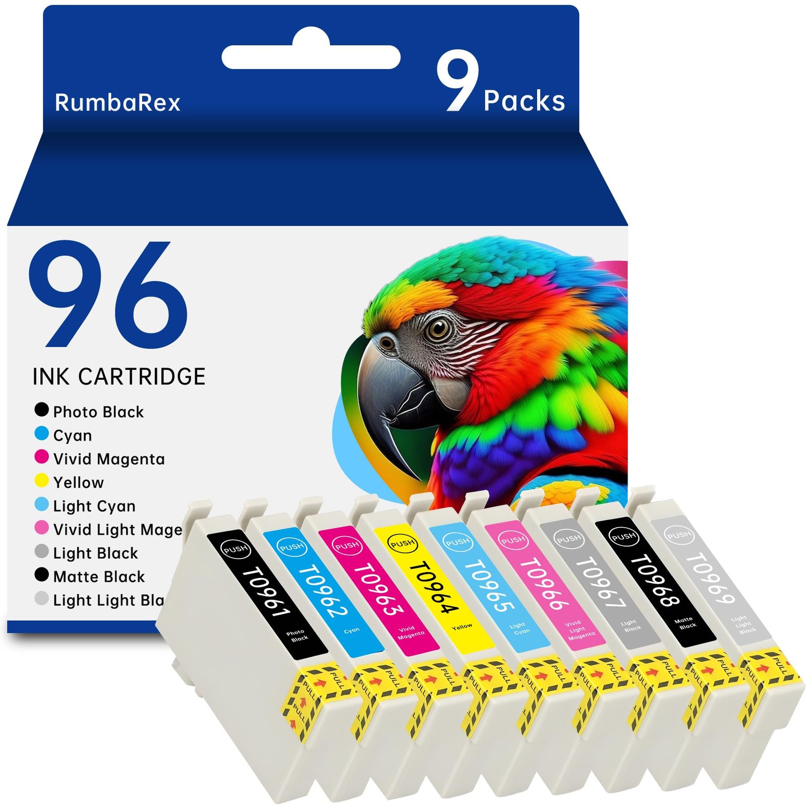 96 Ink Cartridges R2880 Ink Cartridges 9-Color Set T096 T0961 T0962 T0963 T09