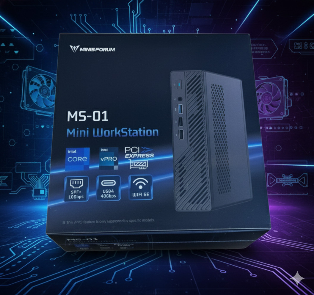 MINISFORUM MS-01 Mini Workstation – i9 13900H | Barebone 0+0 | X2 10Gb SFP+