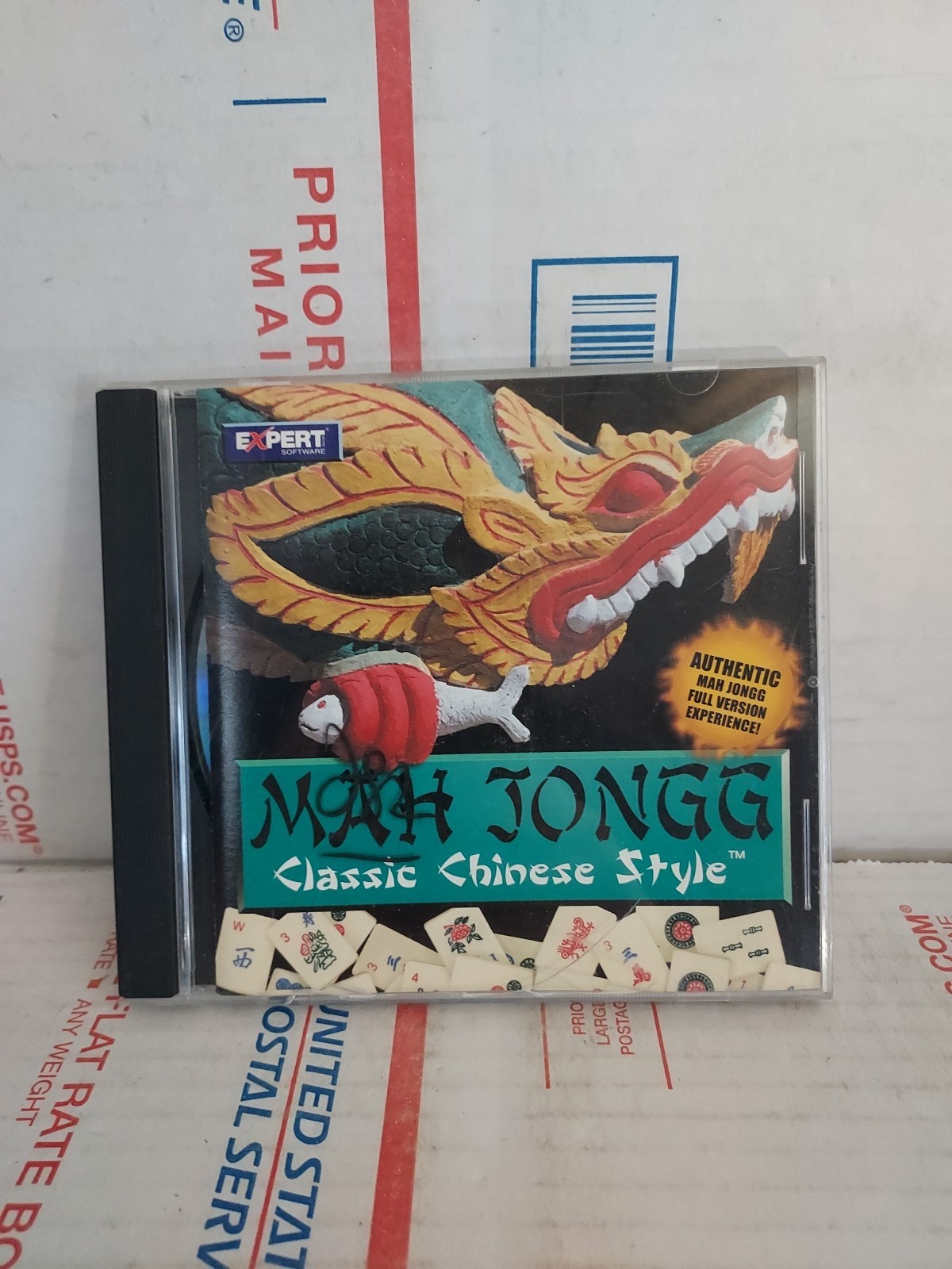 EXPERT Software Computer PC MAH JONGG Classic Chinese Style GAME Used - #163