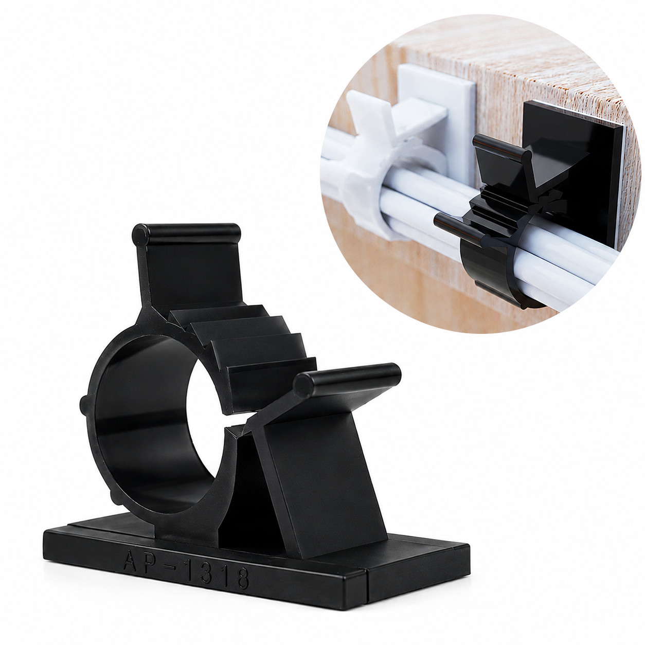 Self Adhesive Cable Organizer Clips Adjustable Cord Holder Wire Management Clamp